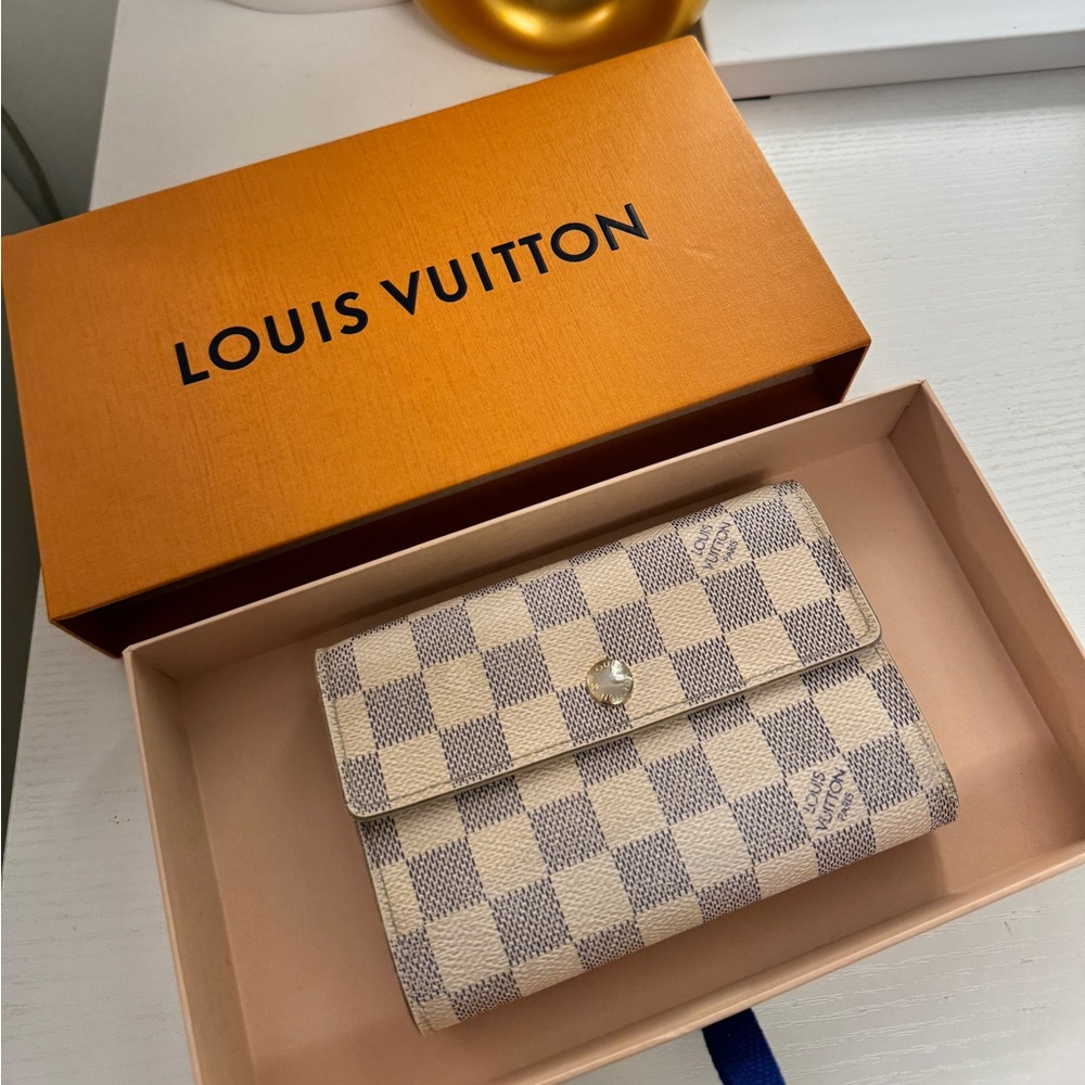 Louis Vuitton LV Damier Azur Portefeuille Alexandra Wallet